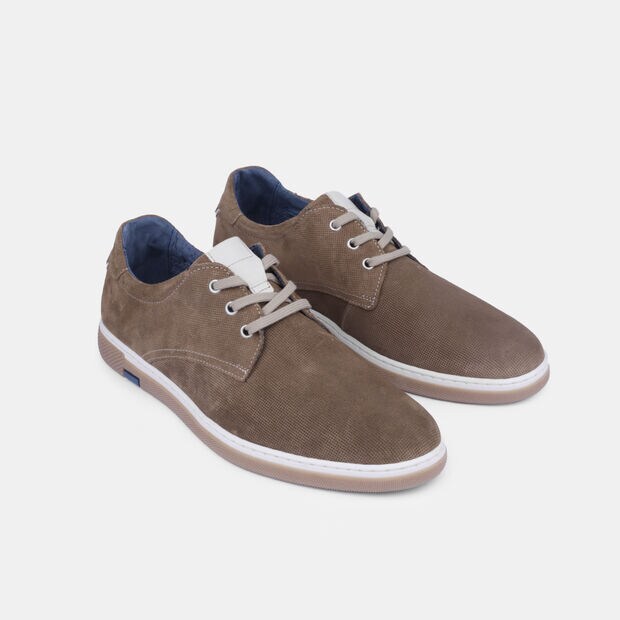 Chaussure &agrave; lacets en su&egrave;de pour homme BATA, Beige