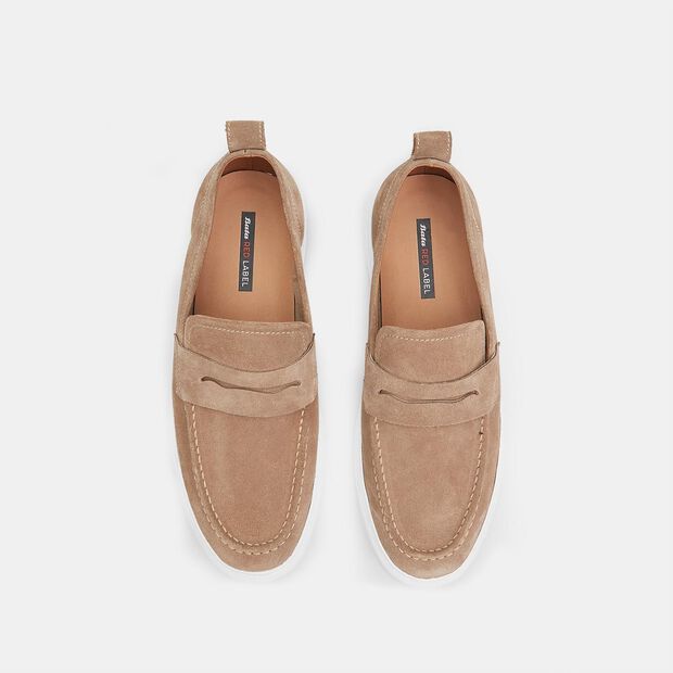 Herren Wildleder Mokassin Bata Red Label, Beige