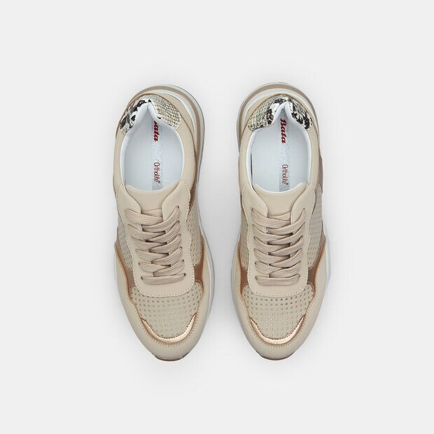 Damen Sneakers mit &uuml;berdimensionaler Sohle, 