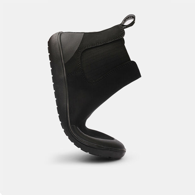 Bata BAREFOOT Damen Chelsea Stiefeletten aus Leder, Schwarz