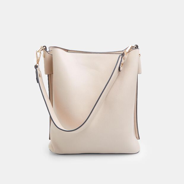 Ladies Faux Leather Shoulder Bag, Pink