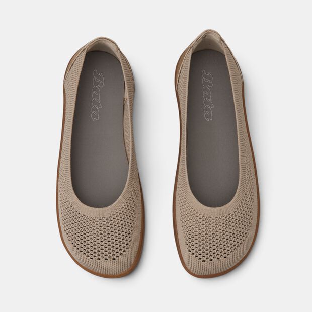 Bata women's barefoot ballerina shoes, Gray