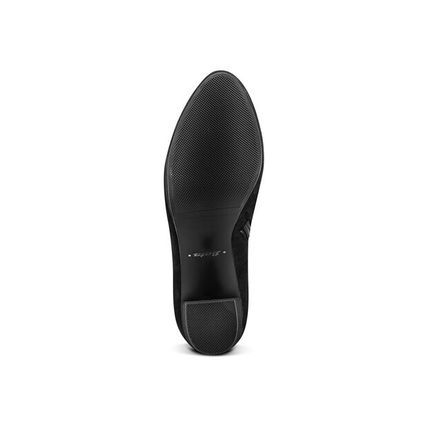 Bottines &agrave; talon large, Noir