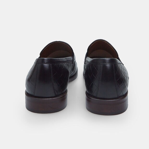 Elegante Herren Leder Mokassins von BATA, Schwarz