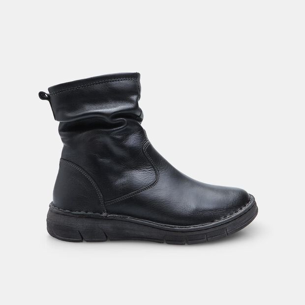 Women's Lace-up Ankle Boots, Black