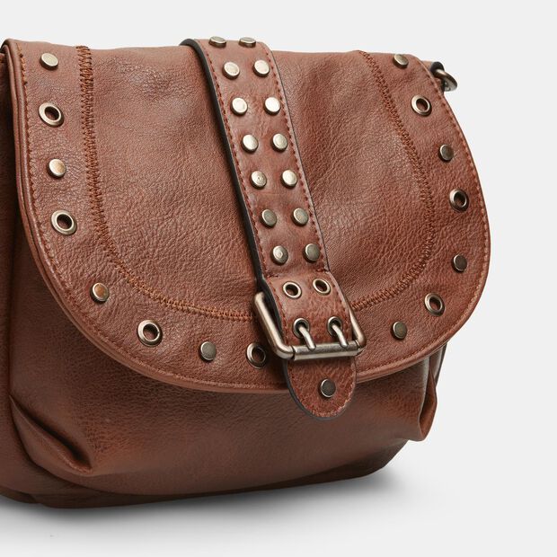 Women's Crossbody with Studs, Tan