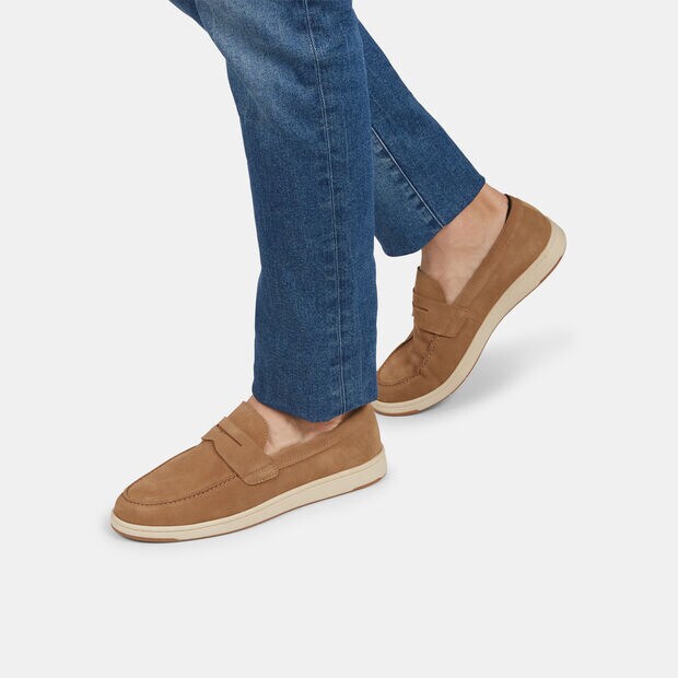 Bata Red Label Wildleder Mokassins f&uuml;r Herren, Beige