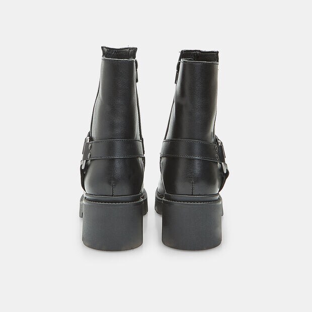 Leather ankle boot with strap and buckle Bata, 