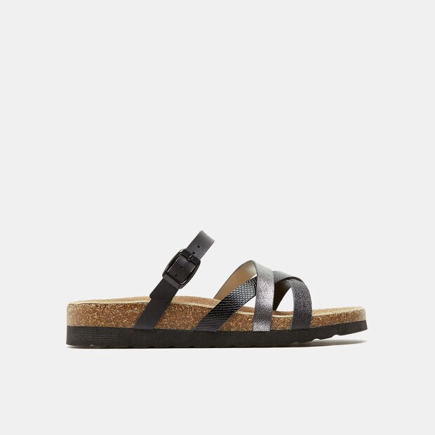 Damen Hausschuhe mit Riemen, 