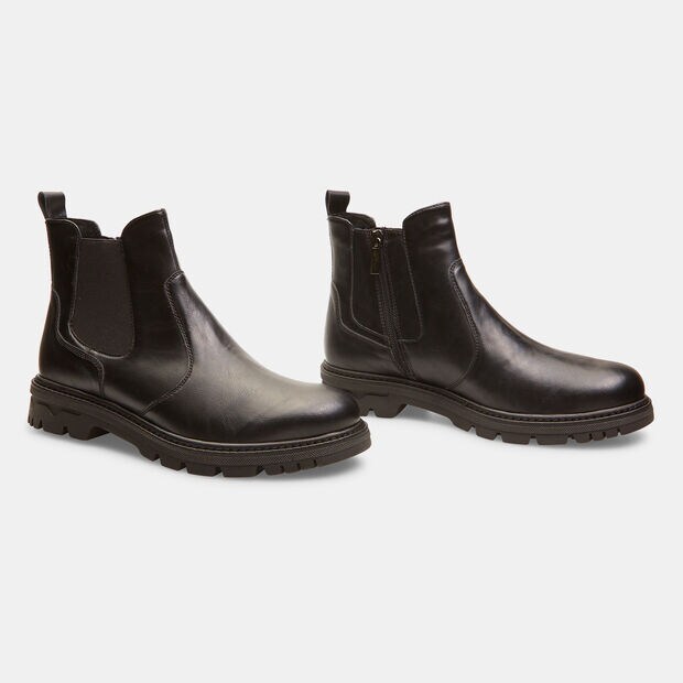 Herren Chelsea Stiefeletten, Schwarz