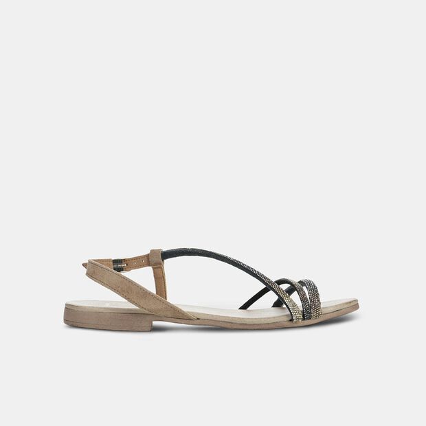 Damen Sandalen, Hellbraun
