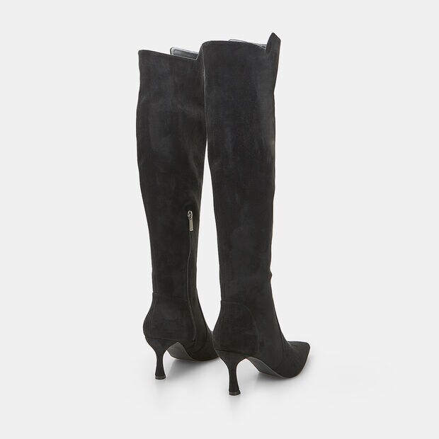 Women's boot with heel and pointed toe Bata, 