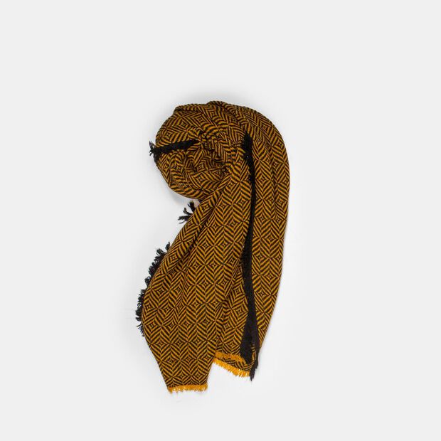 Herren Schal mit geometrischen Muster, Mehrfarbig