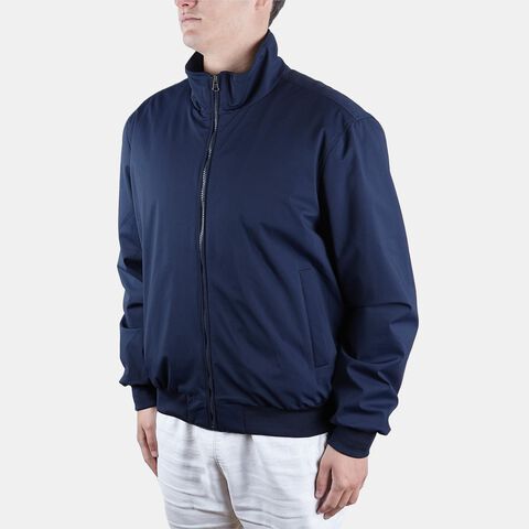 Men's Bomber Jacket in Technical Fabric, Blue