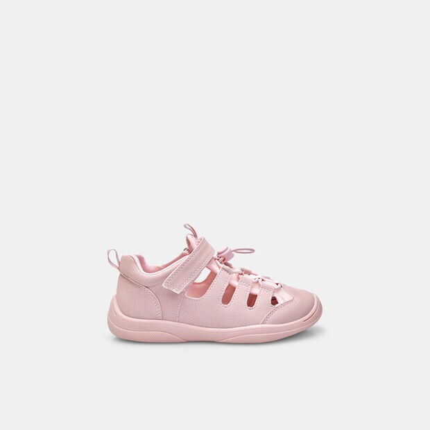 Closed barefoot Bata sandals for girls with strap, Pink