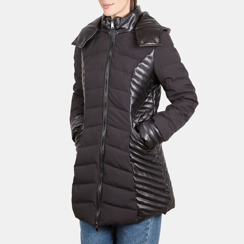 Veste rembourr&eacute;e pour femme, Noir