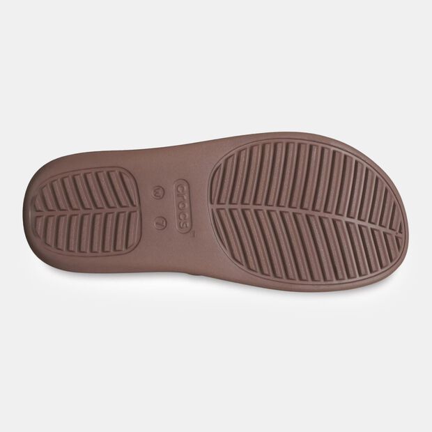Damen-Crocs-Sandalen, Braun