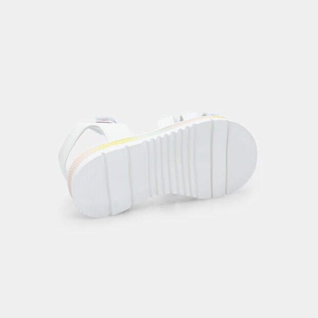 Bubblegummers Girls' Sandal, White