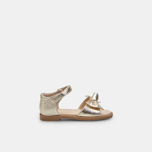 Bata M&auml;dchensandalen mit Schleife, Gold