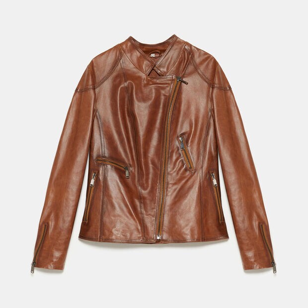 Echtlederjacke, Braun