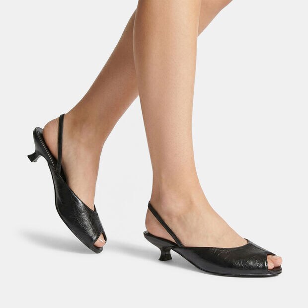 Women's heeled sandals by Bata, Black