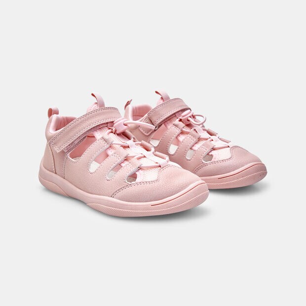 Closed barefoot Bata sandals for girls with strap, Pink
