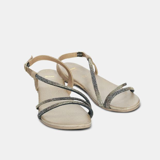 Damen Sandalen, Hellbraun