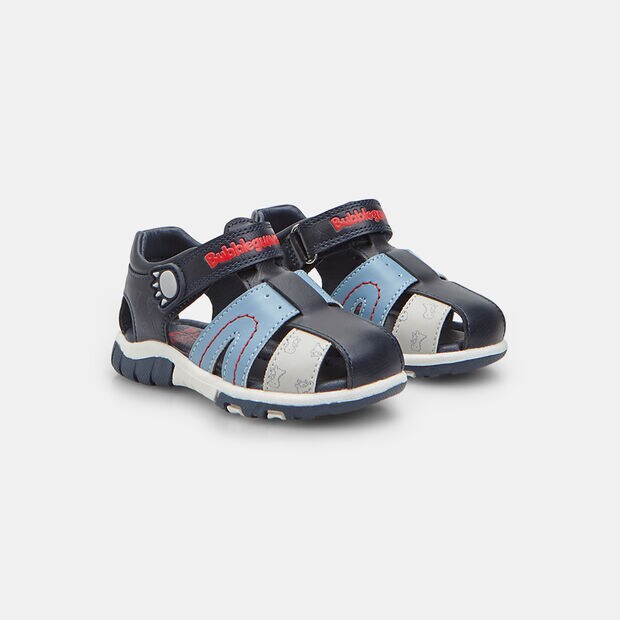 Sandales ferm&eacute;es pour enfant Bubblegummers avec bride, Bleu