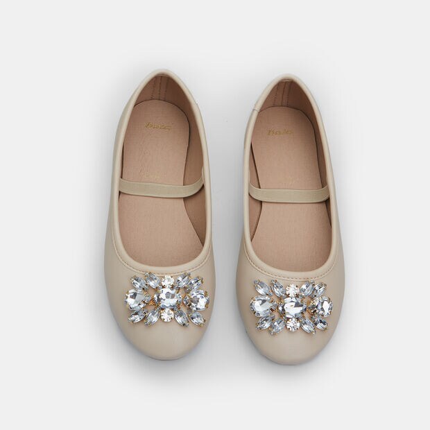 M&auml;dchen Ballerinas mit Schmuckstein, 