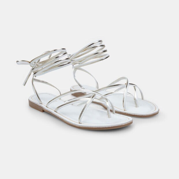 BATA Women's Gladiator Sandals, White