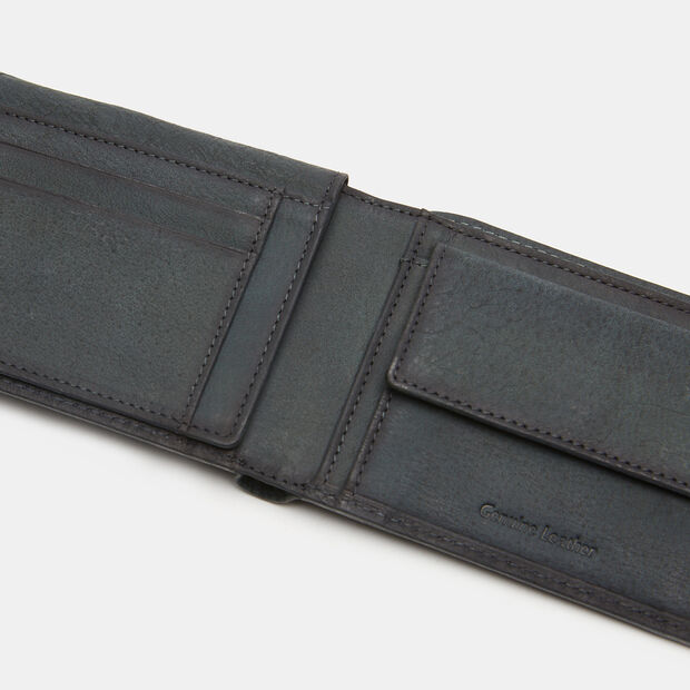 Porte-monnaie en cuir pour homme, Bleu