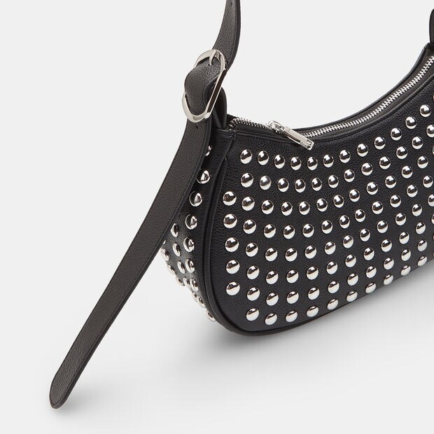 Women's Crossbody with Bata Studs, Black