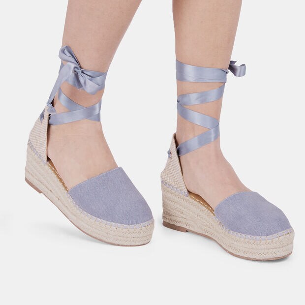 Alpargatas de mujer con cu&ntilde;a de 6 cm BATA, 