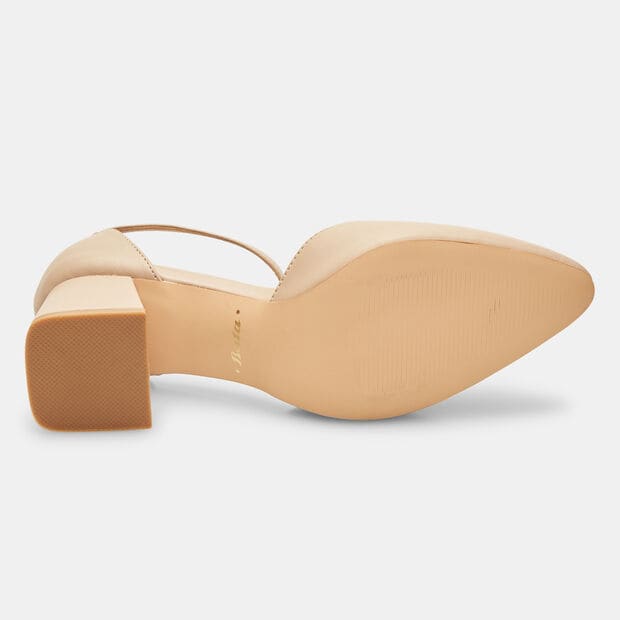 Zapatos de sal&oacute;n de mujer con tac&oacute;n ancho y pulsera , Rosa