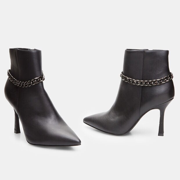 Botines de mujer en punta con tac&oacute;n de aguja, 