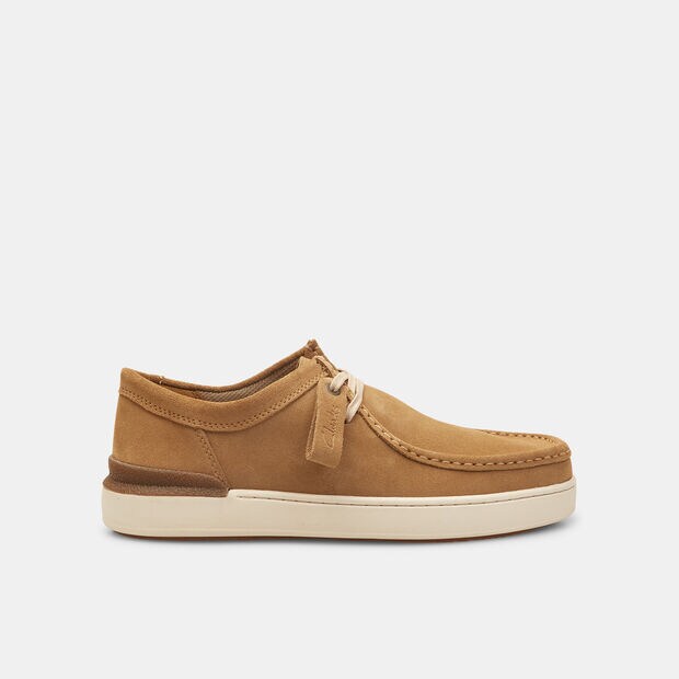 Zapatos de cordones de hombre Clarks Court Lite Wally , Beige