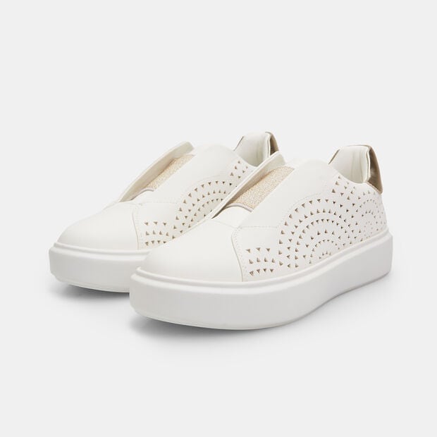 Sneakers sin cordones para mujer, Blanco