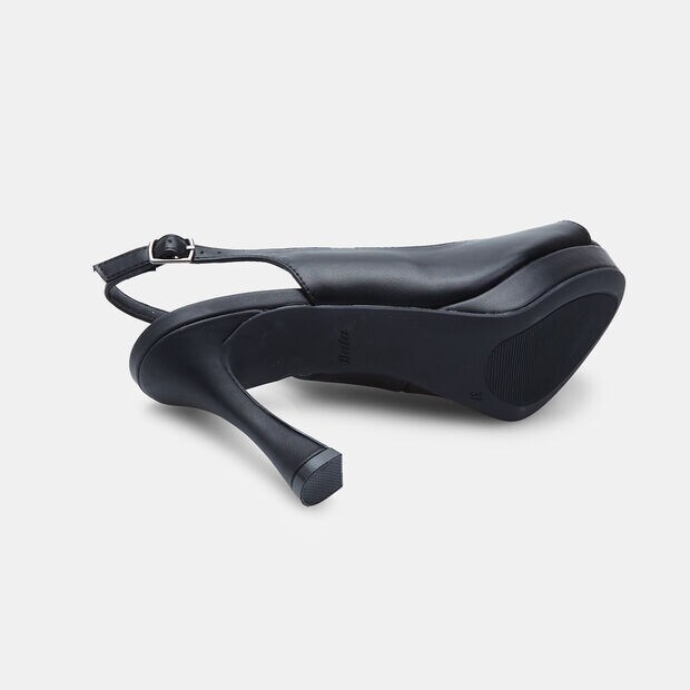 Slingback de mujer con tac&oacute;n de 9 cm BATA, Negro