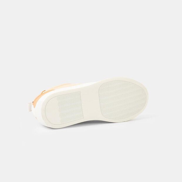 Sneakers de mujer en piel Bata, Beige