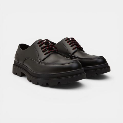 Derby con cordones y suela track Bata, Negro