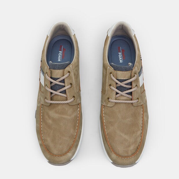 Zapatos con cordones para hombre, Beige