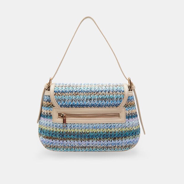 Bolso crossbody para mujer BATA en rafia, Multicolor