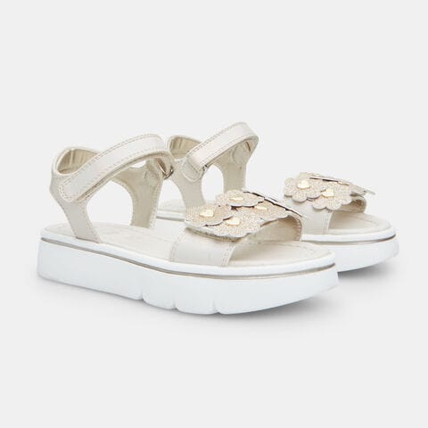 Sandalias para ni&ntilde;a, Beige