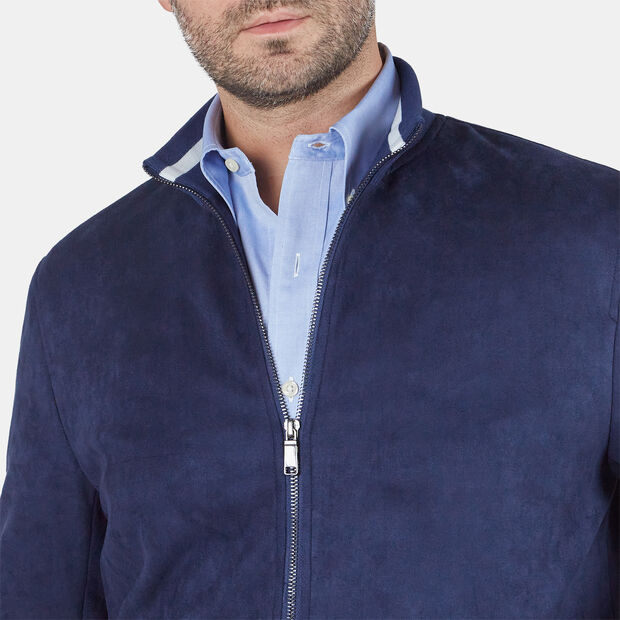 Cazadora b&oacute;mber de hombre, Azul