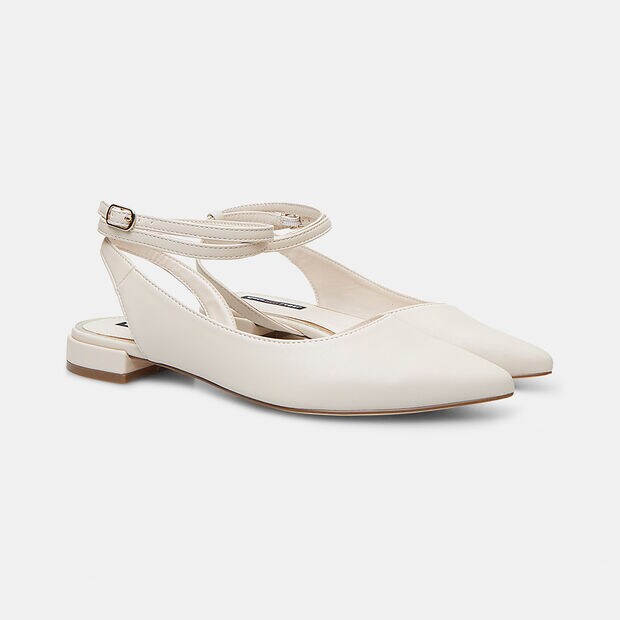 Bailarinas Slingback de Bata Red Label para mujer, Beige