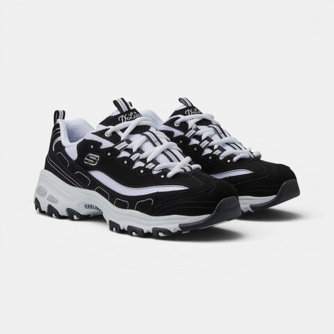 Zapatillas de mujer Skechers D'LITES, Negro