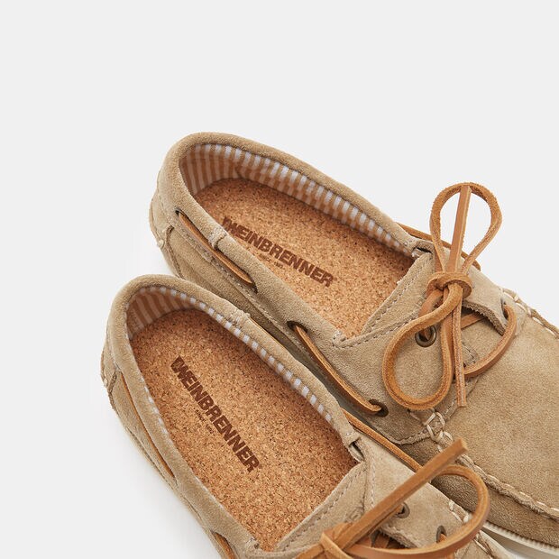 Mocasines para mujer Weinbrenner en ante, Beige
