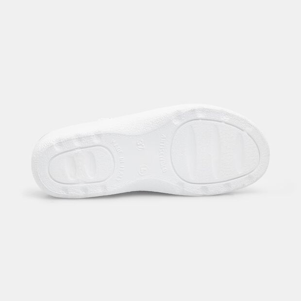 Zapatilla de piel para mujer, Rosa