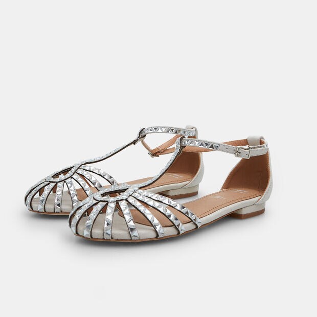 Sandalias para mujer, Plateado