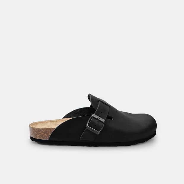Chanclas de Nobuk para Hombre BATA, Negro